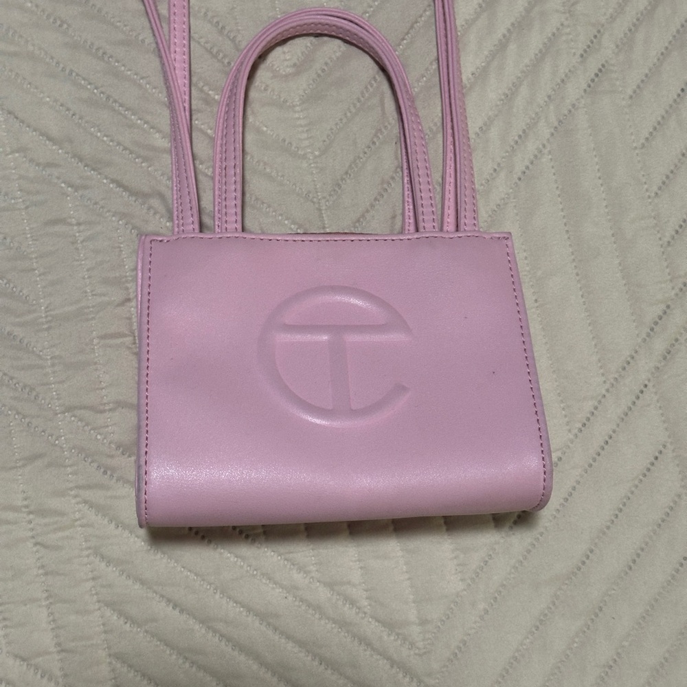 Telfar mini bag bubblegum